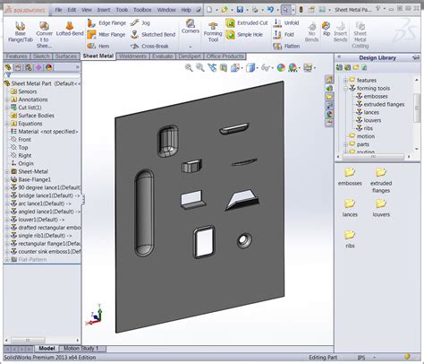 solidworks design library parts sheet metal|solidworks parts list.